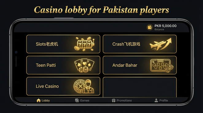 Lobby view of slotspk 16 for Pakistan users - 4